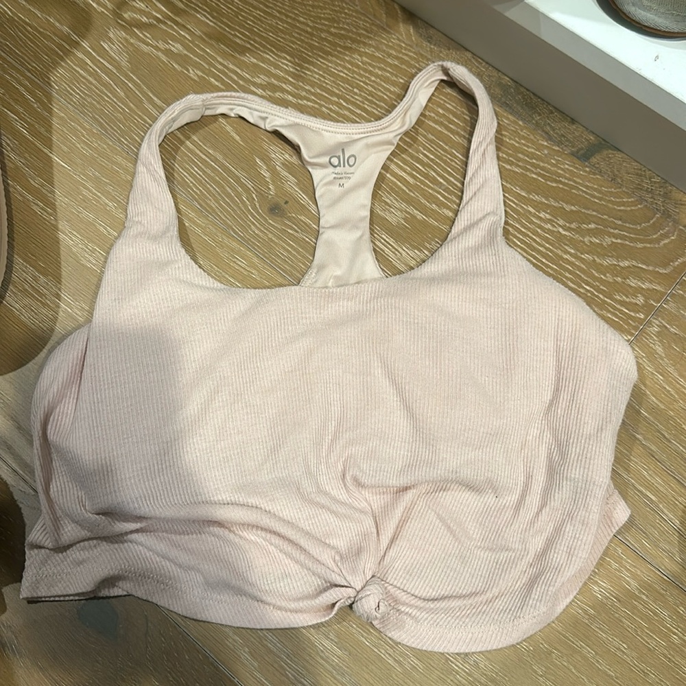 Alo sports bra front tie